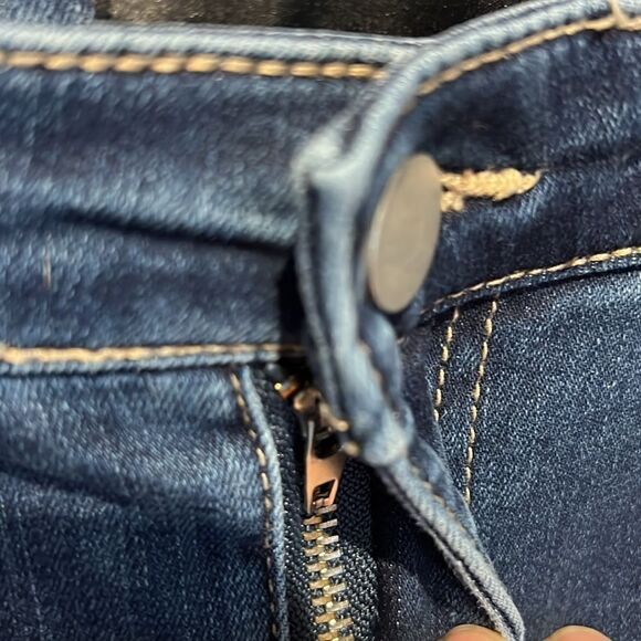 Frank Lyman Blue Embellished Skinny Jeans Size L - Picture 3 of 13